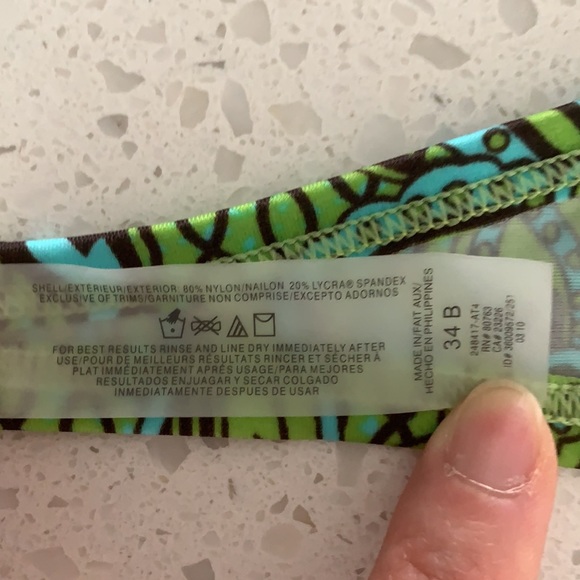 NWOT VICTORIA’S SECRET Green Print Padded Bikini - Picture 10 of 11